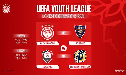 Κόντρα στη Λέτσε η ομάδα Νέων του Ολυμπιακού για το UEFA Youth League