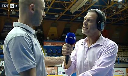 Εκνευρίστηκε ο Σπανούλης σε ερώτηση για Εθνική: «Φεύγω φεύγω, θα μιλάμε για το Περιστέρι bwin τώρα»