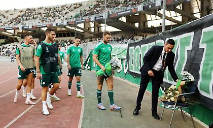 Κατέθεσαν στεφάνι στη μνήμη του Σωτήρη Τζήμα οι παίκτες του Παναθηναϊκού