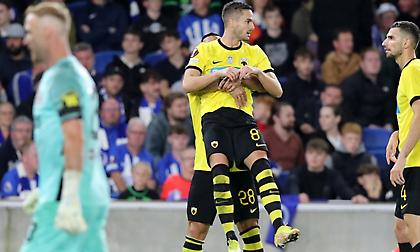 Ξαναχτυπά η ΑΕΚ: Γκολ ο Γκατσίνοβιτς στο 40' και εκ νέου προβάδισμα για την «Ένωση»!