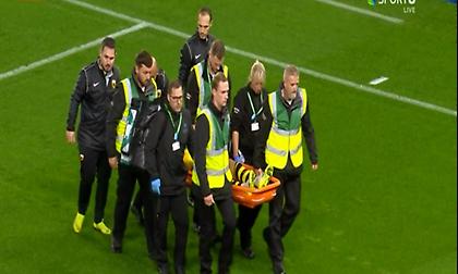 Αποχώρησε με φορείο και κολάρο ο Χατζισαφί μετά από σύγκρουση!