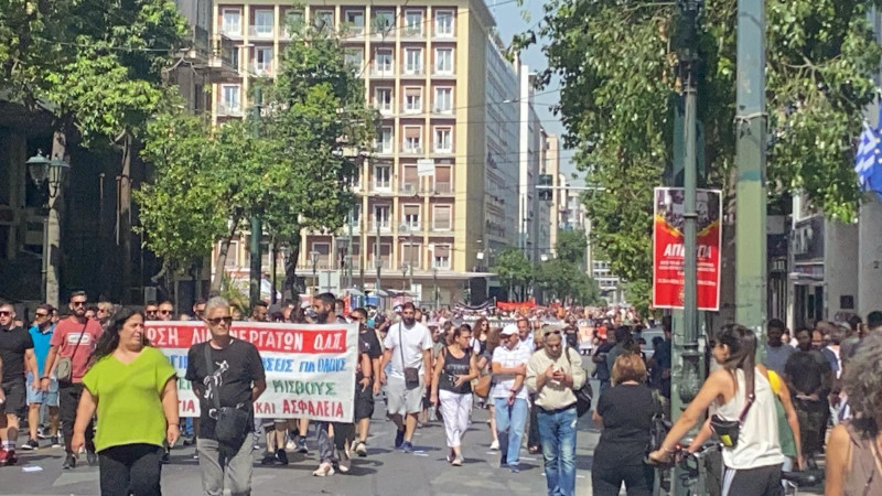 διαδηλώσεις στο Σύνταγμα για το εργασιακό νομοσχέδιο