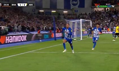 Αψυχολόγητο μαρκάρισμα του Χατζισαφί - Ισοφάρισε με πέναλτι από VAR η Μπράιτον