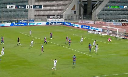 Άψογο τελείωμα του Μιριτέλο για το γρήγορο προβάδισμα του Αστέρα στον Βόλο