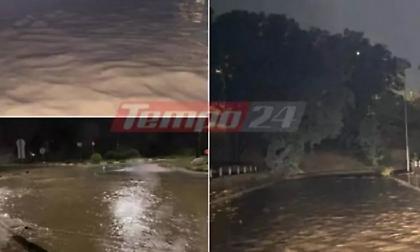 Στο «έλεος» του Elias η Πάτρα: Πλημμύρισαν δρόμοι - Προβλήματα στην κυκλοφορία των οχημάτων