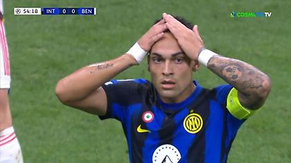 Δοκάρια και χαμενα τετ α τετ: Θα θέλει να ξεχάσει το ματς με την Μπενφίκα ο Λαουτάρο!