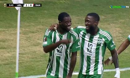 Προβάδισμα του Άρη Λεμεσού κόντρα στη Ρέιντζερς με άψογη κεφαλιά του Μουσουντά