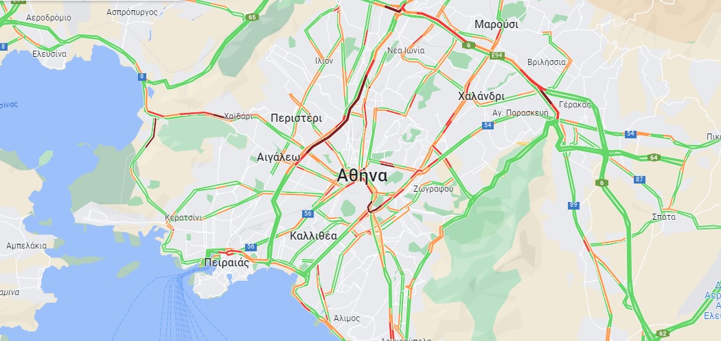 Αυξημένη κίνηση στις Εθνικές Οδούς