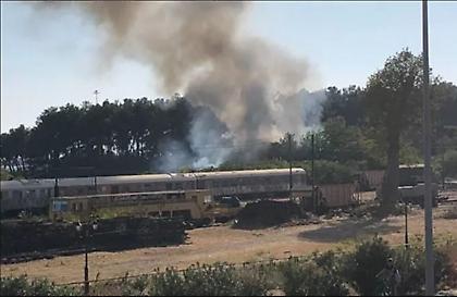 Πυρκαγιά στον Γαλλικό Σιδηροδρομικό Σταθμό στην Αλεξανδρούπολη