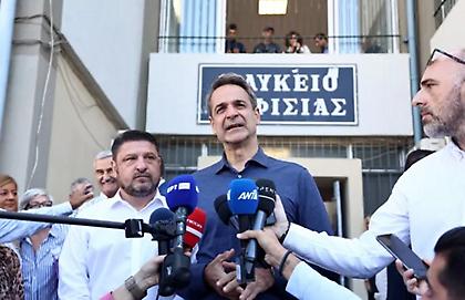 Ψήφισε ο Κυριάκος Μητσοτάκης