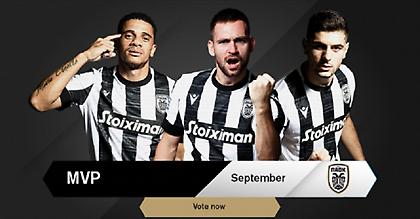 Τάισον, Ζίβκοβιτς, Κουλιεράκης: Ποιος είναι ο MVP του ΠΑΟΚ τον Σεπτέμβριο;