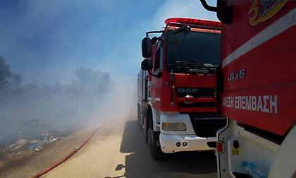 Φωτιά στον Σχοινιά κοντά στο κωπηλατοδρόμιο