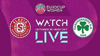 Live streaming: Μπάσκα Μπίστριτσα-Παναθηναϊκός