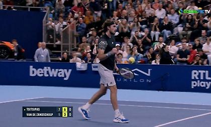 Οι καλύτερες στιγμές από τη νίκη του Τσιτσιπά επί του Βαν Ντε Ζάντσχουλπ