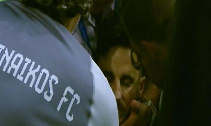 Ο ζαλισμένος Χουάνκαρ μετά τη ρίψη κροτίδας