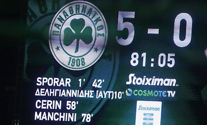 Οι τρεις πεντάρες του Παναθηναϊκού στο φετινό πρωτάθλημα