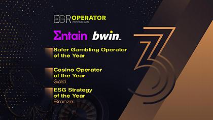 Τρία βραβεία για την Entain με σφραγίδα bwin στα EGR Awards 2023!