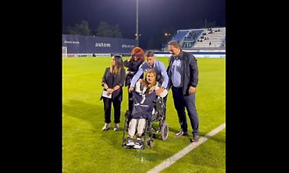 «Η δίκη μας Μυρτώ. Η Μυρτώ όλων μας»: Στο Κηφισιά-ΑΕΚ η Μυρτώ Παπαδομιχελάκη