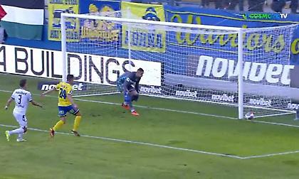 Μεγάλη στιγμή για τον Παναιτωλικό με το δοκάρι του Ζοάο Πέδρο