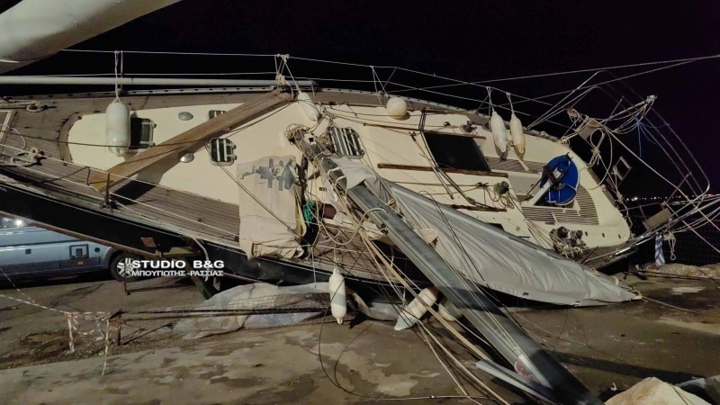 Πλημμύρες και καταστροφές χθες από την κακοκαιρία σε Αργος και Ναύπλιο