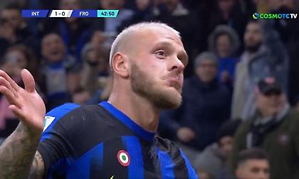 Ασύλληπτο γκολ του Ντιμάρκο από τη γραμμή του πλαγίου και λίγο κάτω από τη σέντρα για το 1-0 της Ίντερ!