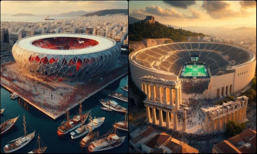 πώς θα ήταν τα γήπεδα των ομάδων της Ευρωλίγκας σύμφωνα με τα μνημεία των πόλεών τους