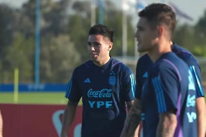 Η πρώτη προπόνηση του Ορτέγκα με τον Μέσι στην εθνική Αργεντινής
