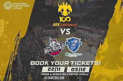 ΑΕΚ Betsson: Πακέτο εισιτηρίων για Στσέτσιν και Σάσαρι στο BCL