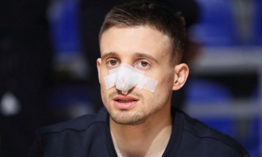 Παρτίζαν: Έσπασε τη μύτη του στο ματς με την Τσεντεβίτα ο Αβράμοβιτς