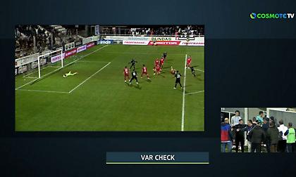 Το ακυρωθέν γκολ του ΟΦΗ στο 89' της αναμέτρησης με τον Βόλο