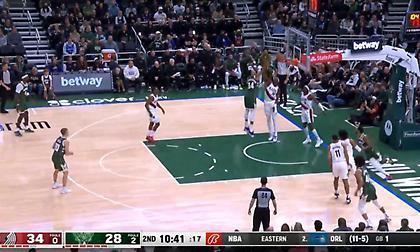 Επιβλητικός σε άμυνα και επίθεση με θεαματικές φάσεις από τον Giannis!