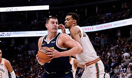 «Άγγιξε» το triple-double ο Γιόκιτς στη νίκη των Νάγκετς επί των Σπερς