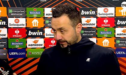 Ντε Τζέρμπι: «Υποφέραμε, η ΑΕΚ είναι καλή ομάδα και το γήπεδο ‘καυτό’»