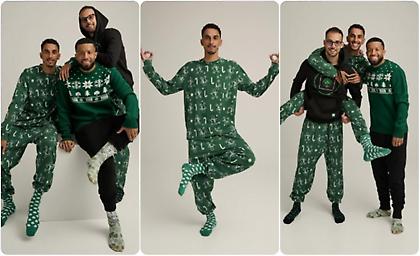 Η χριστουγεννιάτικη κολεξιόν του Παναθηναϊκού με μοντέλα Ζέκα, Μπρινιόλι και Βιλένα