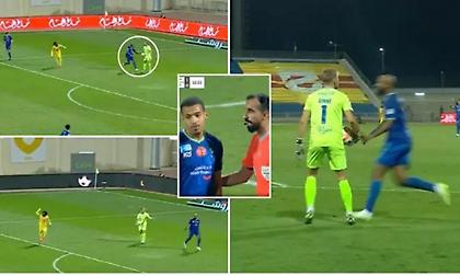 Η γκάφα της χρονιάς στη Σαουδική Αραβία: Αμυντικός πήγε για high five με τον τερματοφύλακα και έκανε χέρι!