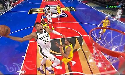 Η... μοναχική εμφάνιση του Αντετοκούνμπο στον ημιτελικό