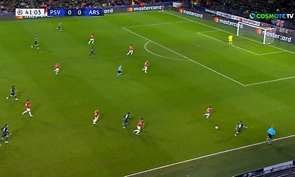 Ωραίες συνεργασίες, διαγώνιο σουτ του Ενκέτια και μπροστά η Άρσεναλ