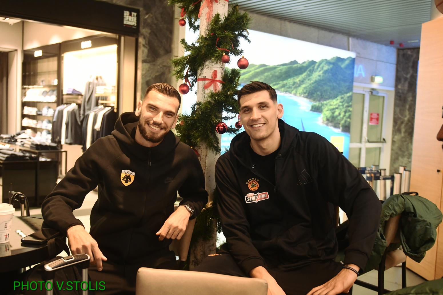 Αδέρφια Μήτογλου: Συναντήθηκαν στο αεροδρόμιο πριν τις πτήσεις Παναθηναϊκού AKTOR και ΑΕΚ