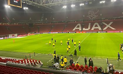 Το sportfm.gr στην προπόνηση της ΑΕΚ στη «Γιόχαν Κρόιφ Αρίνα»