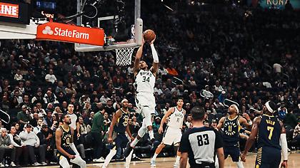 Έσπασε τα κοντέρ ο Γιάννης: Όλα τα ρεκόρ του στο ματς με τους Πέισερς!