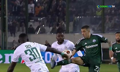 Κόλλησε την μπάλα στο πόδι του με υπέροχο εναέριο κοντρόλ και απείλησε την εστία της Μακάμπι ο Αϊτόρ