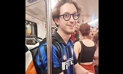 Άλλος κόσμος: Οπαδός της Ίντερ μπήκε σε βαγόνι του μετρό γεμάτο με φίλους της Μίλαν που τον άρχισαν στον χαβαλέ!