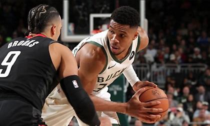 Νέα νίκη για Μπακς, ξεπέρασε τον Τζαμπάρ και σε ριμπάουντ ο Αντετοκούνμπο