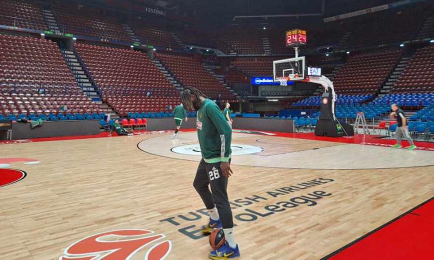 Παναθηναϊκός AKTOR: Προπονήθηκε στο «Φόρουμ» ενόψει του ματς με την Αρμάνι