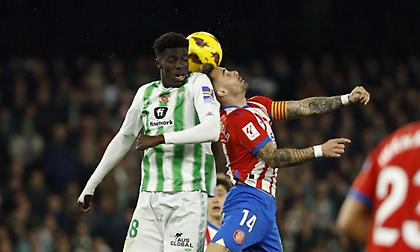 Έκοψε την φόρα της Τζιρόνα με γκολ ισοφάρισης στα τελευταία λεπτά η Μπέτις