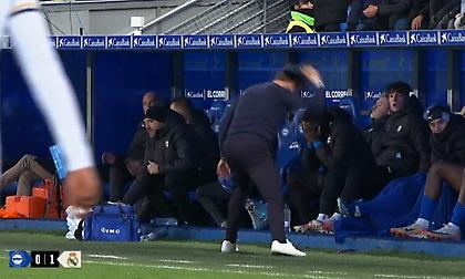 Απίστευτο ξέσπασμα του προπονητή της Αλαβές μετά το γκολ της Ρεάλ Μαδρίτης στο 92'!