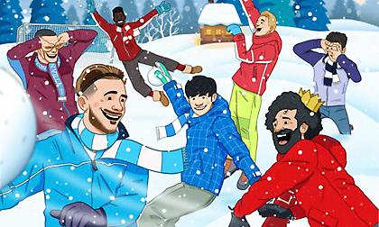 Οι σταρ παίζουν χιονοπόλεμο: Η υπέροχη χριστουγεννιάτικη δημοσίευση της Premier League