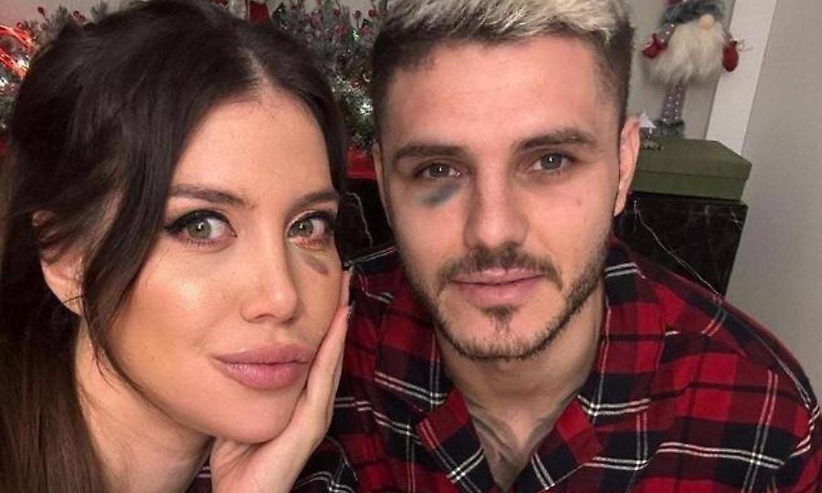 Η χριστουγεννιάτικη φωτογραφία του Ικάρντι και της Γουάντα Νάρα με μαυρισμένο μάτι!