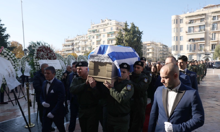 Γιώργο Λυγγερίδη: Θρήνος στο τελευταίο «αντίο» στον αστυνομικό