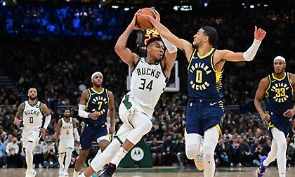 Οι καλύτερες στιγμές από το… ανεπαρκές τριπλ-νταμπλ του Αντετοκούνμπο με Πέισερς